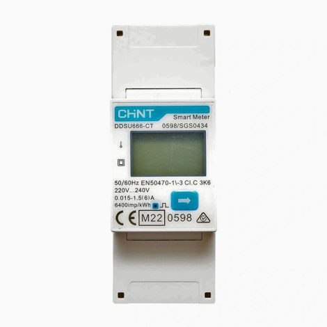 Smartmeter Solax DDSU666-CT, 220 - 240 V, monofazat, max 80 A, RS 485, cu transformator - imagine 3