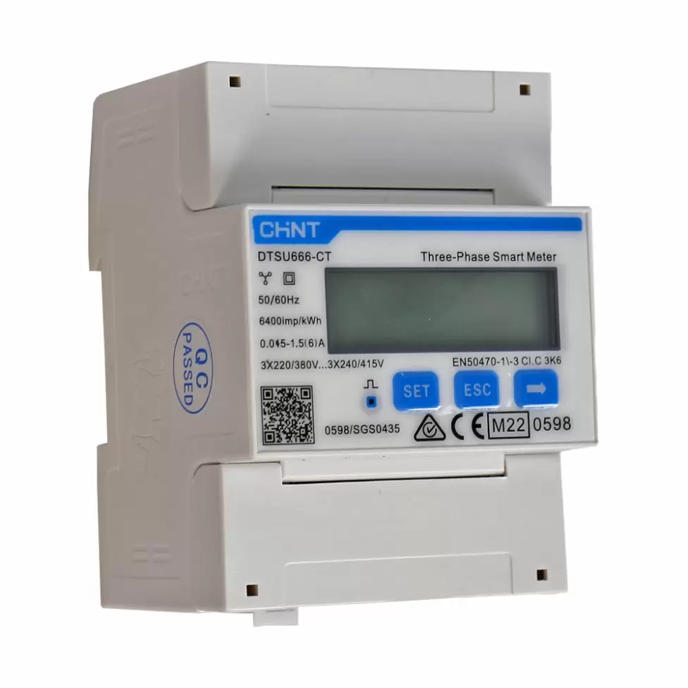 Smartmeter Solax DTSU666-CT, trifazat, cu transformatoare 3x200A/5A, RS485