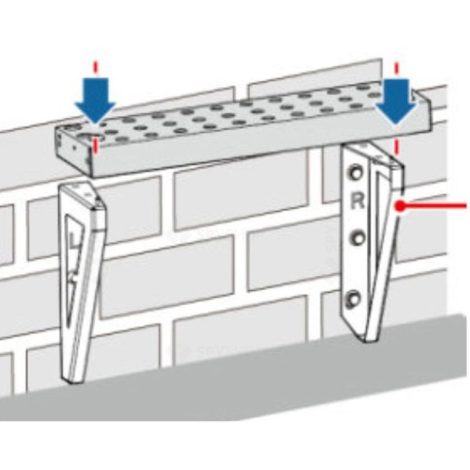 Suport de perete Huawei LUNA2000_WALL_BRACKET, pentru module acumulator LUNA2000-5-E0 - imagine 2