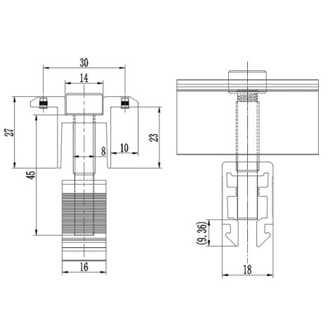 Clema de camp Zonetec ZS-05-30/35 pentru panouri fotovoltaice cu grosime 30-35 mm - imagine 2