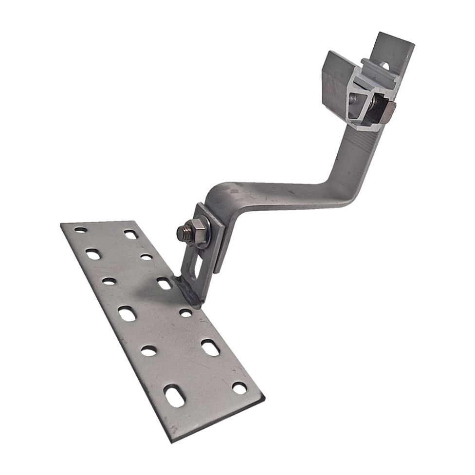 Ancora cu consola Zonetec ZS-12PLUS fixare sina pe tigla ceramica, surub reglabil in 2 puncte, 4 suruburi pentru lemn 6.3x80mm