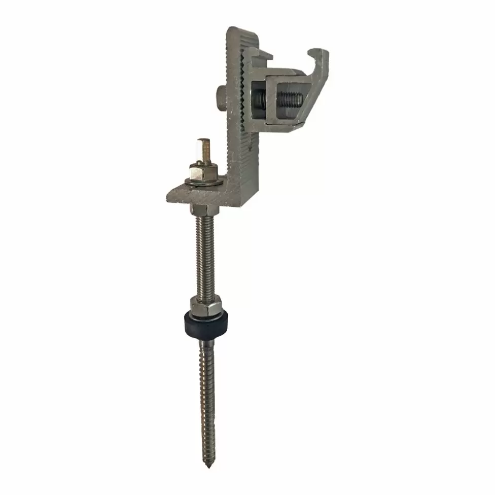 Ancora dublu filetata Zonetec ZS-17-200PLUS pentru fixare sina pe tigla metalica M10x200, suport L, consola sina