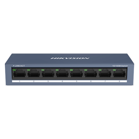 Switch 8 porturi 10/100 Mbps RJ45 - HIKVISION DS-3E0108-O