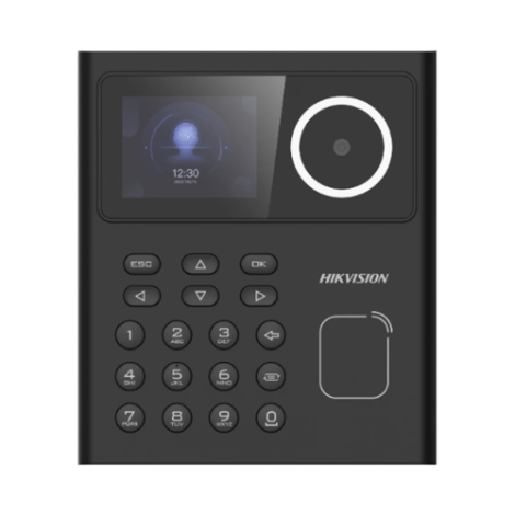 Terminal standalone control acces cu Recunoastere faciala, Card MIFARE si PIN, camera 2MP, ecran LCD color 2.4 inch - HIKVISION DS-K1T320MWX