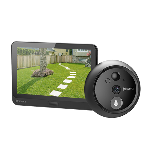 Vizor electronic smart EZVIZ, Wi-Fi, FullHD 1080P, monitor 4.3 inch, acumulator 4600mAh, slot SDcard CS-HP4(2WPFBS)
