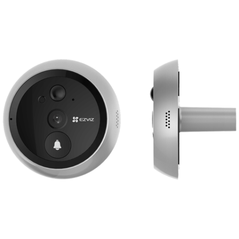 Vizor electronic smart EZVIZ, Wi-Fi, FullHD 1080P, monitor 4.3 inch, acumulator 4600mAh, slot SDcard CS-HP4(2WPFBS) - imagine 2