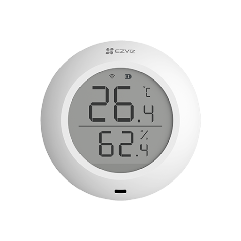 Senzor de temperatura si umiditate Smart Home EZVIZ, afisaj 1.8 inch, comunicare Wireless ZigBee CS-T51C