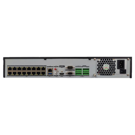 AcuSense -  NVR 4K, total 32 canale max. 12MP, 16 porturi PoE, Alarma, 1.5U - HIKVISION DS-7732NXI-K4-16P - imagine 2