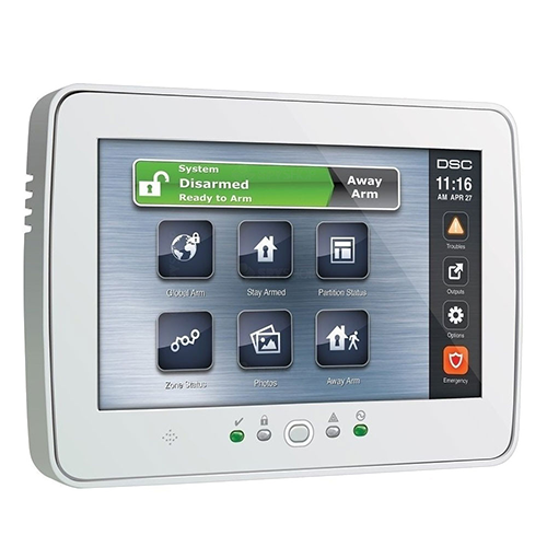 Tastatura touch screen color 7', 248 zone, alb, EN/RO, SERIA PRO - DSC HS2TCHPROEE1