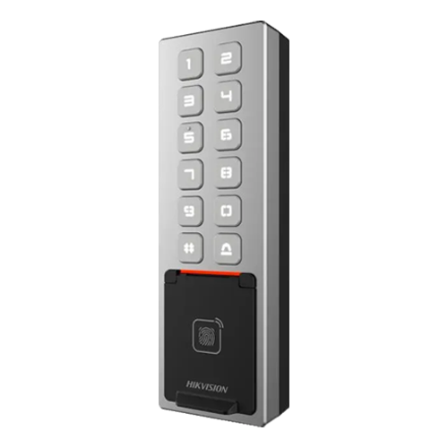 Terminal control acces, PIN/Card M1/amprenta/bluetooth, Wiegand, Wi-Fi, RS485, Alarma, IK08 - HIKVISION DS-K1T805MBFWX