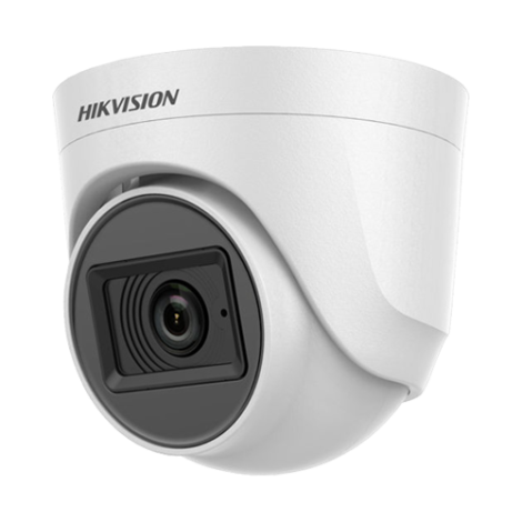 Camera Analog 5MP, lentila 2.8mm, IR 20m, AHD,TVI,CVI,CVBS, Mic - HIKVISION DS-2CE76H0T-ITPFS-2.8mm - imagine 2