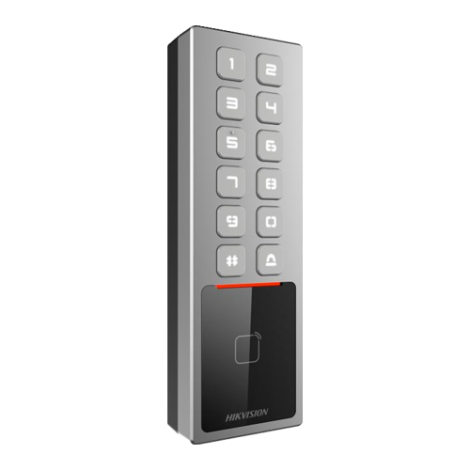 Terminal control acces, PIN/Card M1, Wiegand, RS485, Alarma, IK08 - HIKVISION DS-K1T805MX - imagine 3