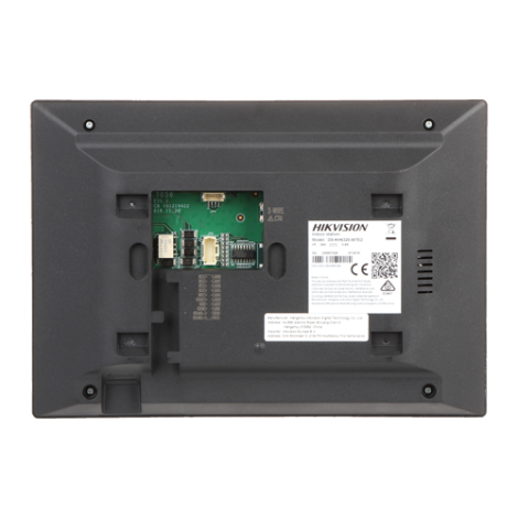 Monitor videointerfon Touch Screen TFT LCD 7 inch, conectare 2 fire, Wifi - HIKVISION DS-KH6320Y-WTE2 - imagine 2