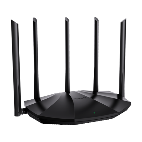 Router Wi-Fi 6, DualBand 2.4Ghz/5GHz, 300+1201Mbps, 5x6dBi, 4 porturi Gigabit - TENDA TND-RX2-PRO