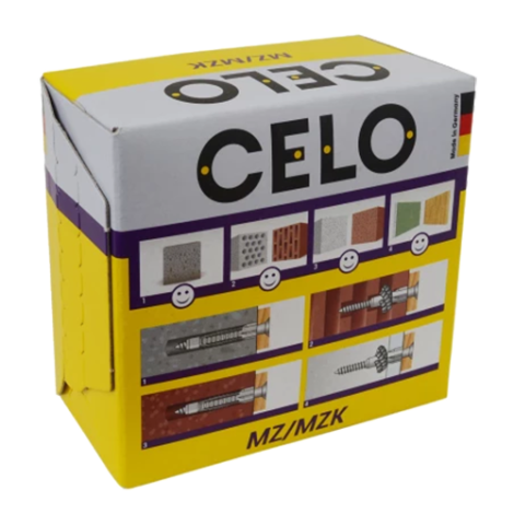Diblu universal M6x40 cu guler + surub MZK (50 buc.) - CELO 9641MZKSZ - imagine 4