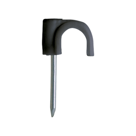 Clema cu cui pentru fixare cablu RN-6, negru (500 buc.) - CELO 46PLG