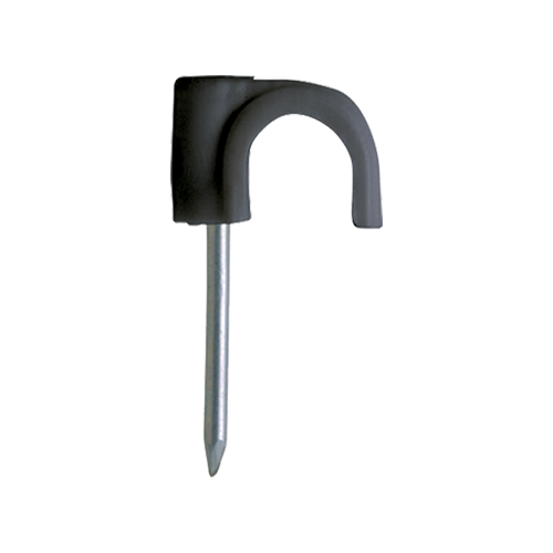 Clema cu cui pentru fixare cablu RN-6, negru (500 buc.) - CELO 46PLG