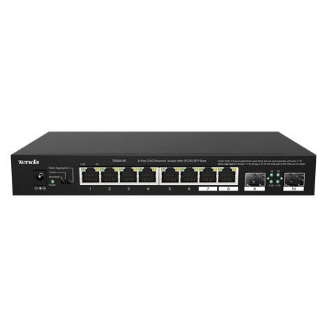 Switch 8 porturi 2.5 Gigabit, 2 porturi SFP 2.5 Gigabit - TENDA TND-TEM2010F - imagine 2