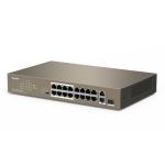 Switch 24 porturi PoE 10/100 Mbps, 2 porturi RJ45 Gigabit, 1 port SFP Gigabit - TENDA TND-TEF1126P-24-250W-V30
