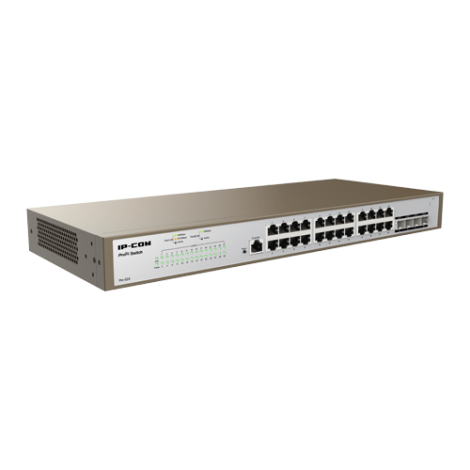 Switch 24 porturi Gigabit, 4 porturi SFP Gigabit, 1 port RJ45 consola, Management, 1U - IP-COM PRO-S24 - imagine 3