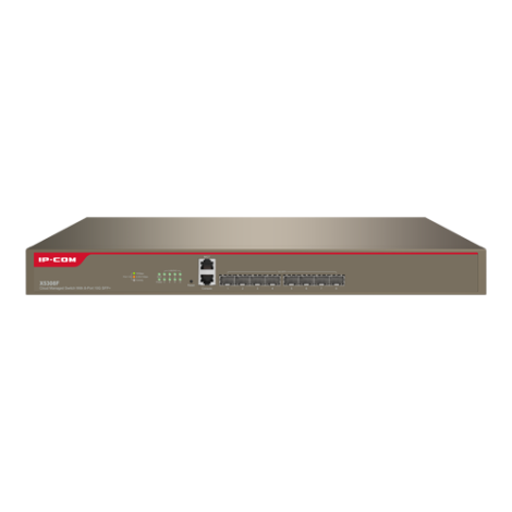Switch 8 porturi SFP+ 10 Gbps, 2 porturi gestionare, management, 1U - IP-COM X5308F - imagine 2