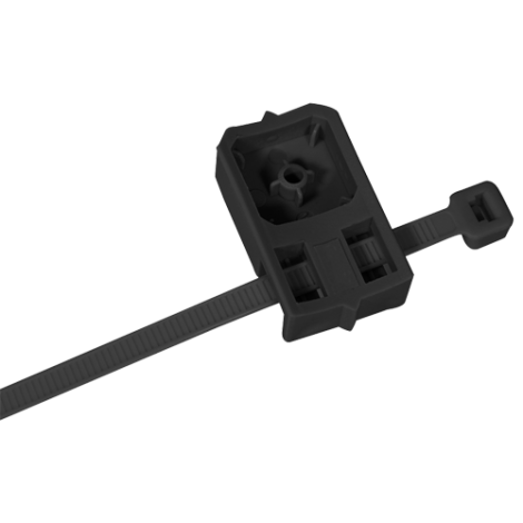 Suport cu brida plastic 4.8x286 mm TBBL negru (200 buc.) - CELO 94TBBL