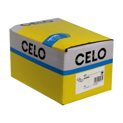 Clema metalica dubla DFT Ã 6.5 mm pentru cablu, fixare pe pistol (100 buc.) - CELO 97DFT - imagine 2