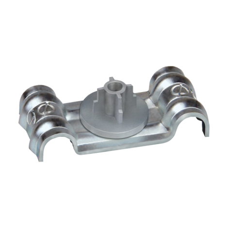 Clema metalica dubla DFT Ã 15.5 mm pentru cablu, fixare pe pistol (100 buc.) - CELO 916DFT