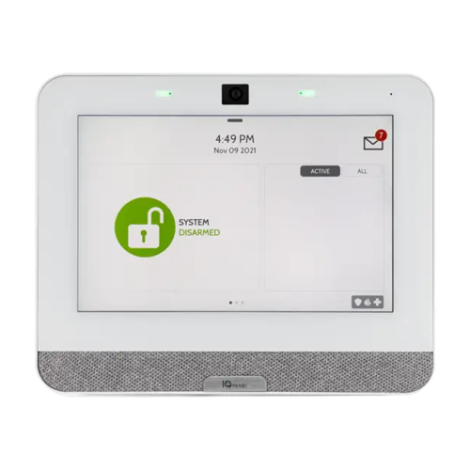 Centrala efractie wireless IQ Panel 4, PowerG, touch screen, capabilitate SmartHome, ADC - DSC IQP4015