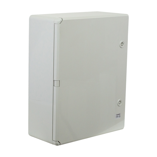 Cutie distributie IP65 din ABS gri, usa mata, placa metalica, 400x500x175 mm PP3003
