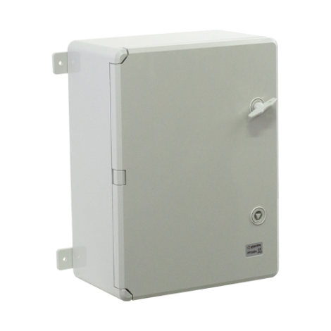 Cutie distributie IP65 din ABS gri, usa mata, placa metalica, 300x400x170 mm PP3004 - imagine 3