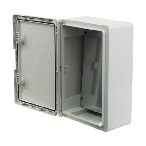 Cutie distributie IP65 din ABS gri, usa mata, placa metalica, 300x400x170 mm PP3004 - imagine 4
