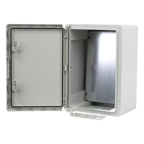 Cutie distributie IP65 din ABS gri, usa mata, placa metalica, 300x400x220 mm PP3005 - imagine 2