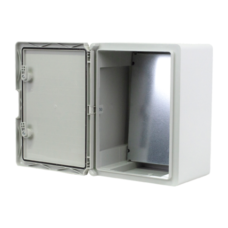Cutie distributie IP65 din ABS gri, usa mata, placa metalica, 300x400x220 mm PP3005 - imagine 4
