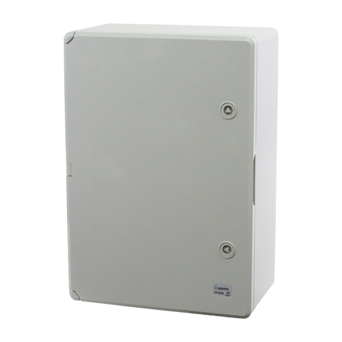Cutie distributie IP65 din ABS gri, usa mata, placa metalica, 350x500x190 mm PP3006
