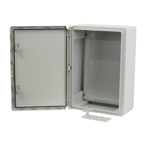Cutie distributie IP65 din ABS gri, usa mata, placa metalica, 350x500x190 mm PP3006 - imagine 2