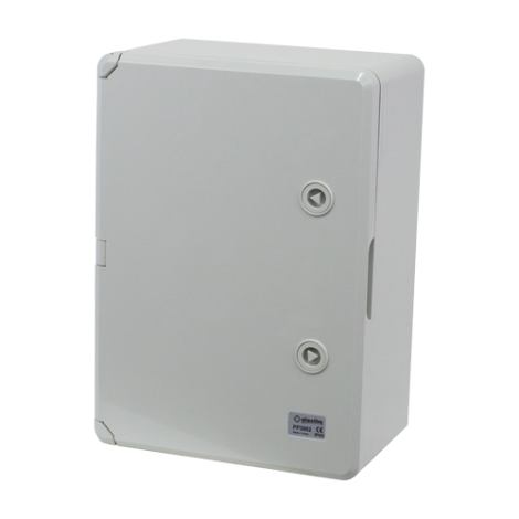 Cutie distributie IP65 din ABS gri, usa mata, placa metalica, 250x350x150 mm PP3002