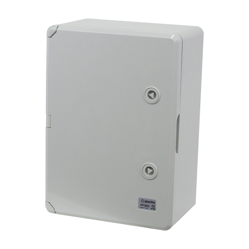 Cutie distributie IP65 din ABS gri, usa mata, placa metalica, 250x350x150 mm PP3002