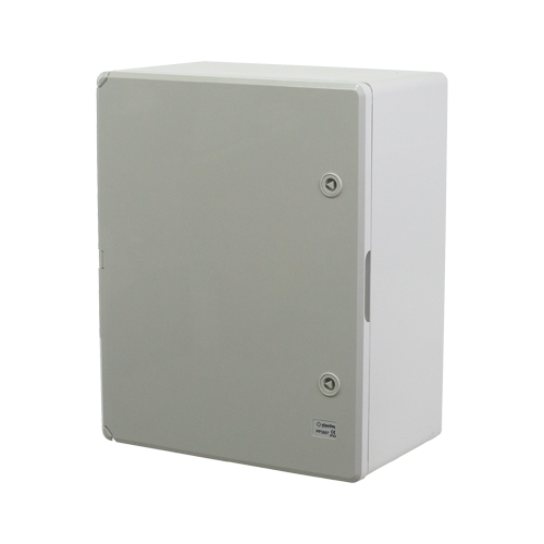 Cutie distributie IP65 din ABS gri, usa mata, placa metalica, 400x500x240 mm PP3007