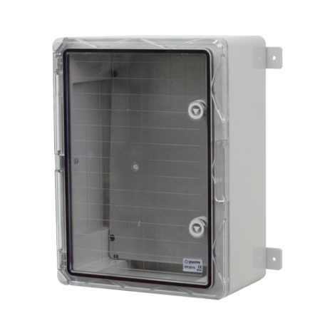 Cutie distributie IP65 din ABS gri, usa transparenta, placa metalica, 300x400x170 mm PP3014 - imagine 3