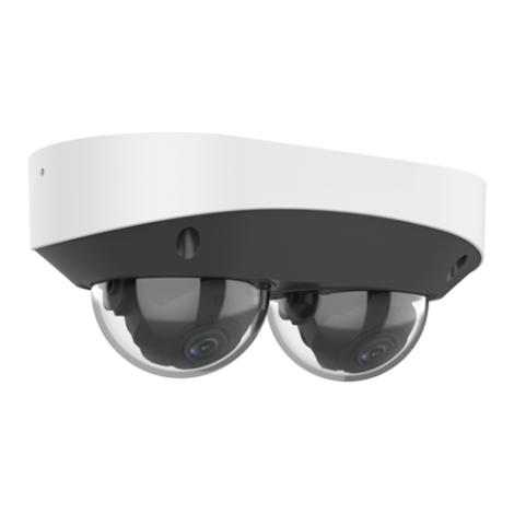 Dual Chanal - Camera IP, 2 x 4MP, lentila 2.8mm, IR 30m, Mic., Alarma, PoE, IK10 - UNV IPC3224SS-ADF28K-I1 - imagine 3