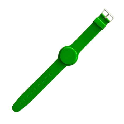 Bratara de proximitate MIFARE (13.56MHz), silicon verde CSW-MF13-G
