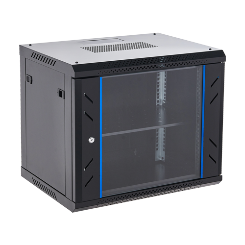Rack perete 9U 19' 600x450, capacitate incarcare 60 Kg, negru - ASYTECH Networking ASY-9U-6045WL