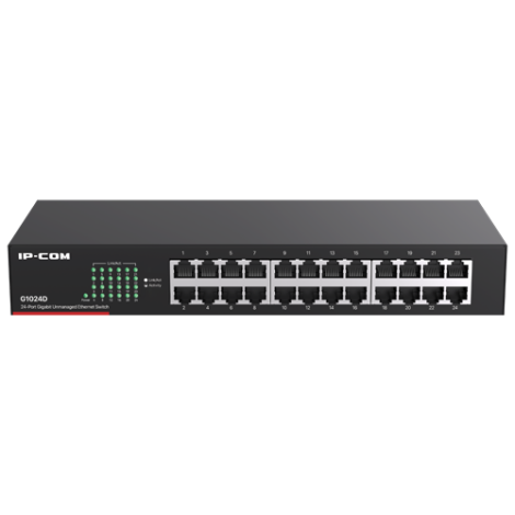 Switch 24 porturi Gigabit, Unmanaged, 1U - IP-COM G1024D - imagine 2