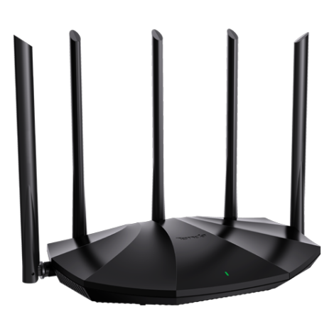 Router Wi-Fi 6, DualBand 2.4Ghz/5GHz, 300+1201Mbps, 5x6dBi, 4 porturi Gigabit - TENDA TND-TX2-PRO - imagine 3