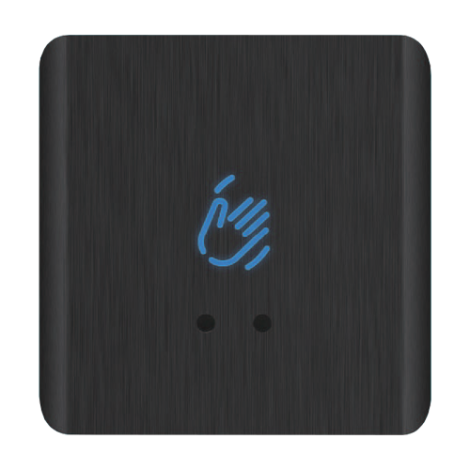 Buton de iesire Touchless ajustabil, aluminiu, negru, montaj aparent, IP66 CSB-20C30S-AL2
