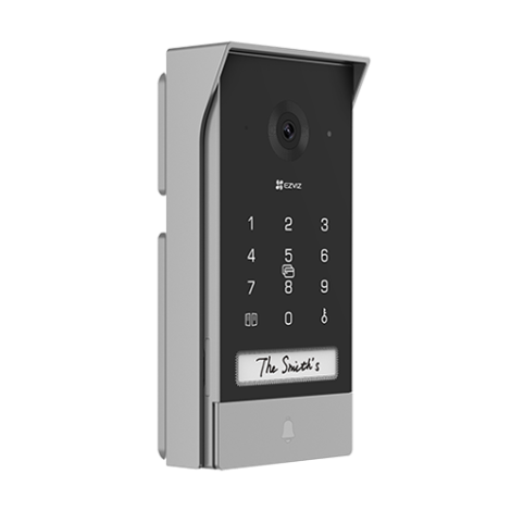 Kit video-interfon, Monitor tactil 7 inch, camera 2K, IR 5m, SDcard, Wi-Fi5, Panou Solar - EZVIZ CS-EP7-3MP-SP - imagine 2
