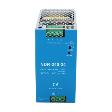 Sursa de alimentare in comutatie, 24V / 10A, sina DIN - MEAN WELL NDR-240-24 - imagine 2
