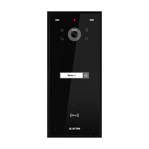 Panou exterior video Home pentru 1 Familie - SMART, G3, montaj aparent, NEGRU - ELECTRA VPH.01S03.ELBTL
