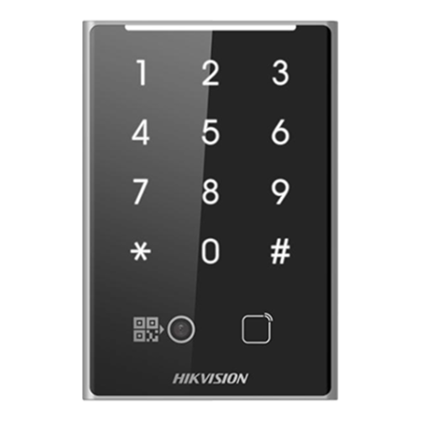 Cititor de proximitate MIFAR, cod QR, Wiegand, RS-485, tastatura integrata -HIKVISION DS-K1109DKB-QR - imagine 2